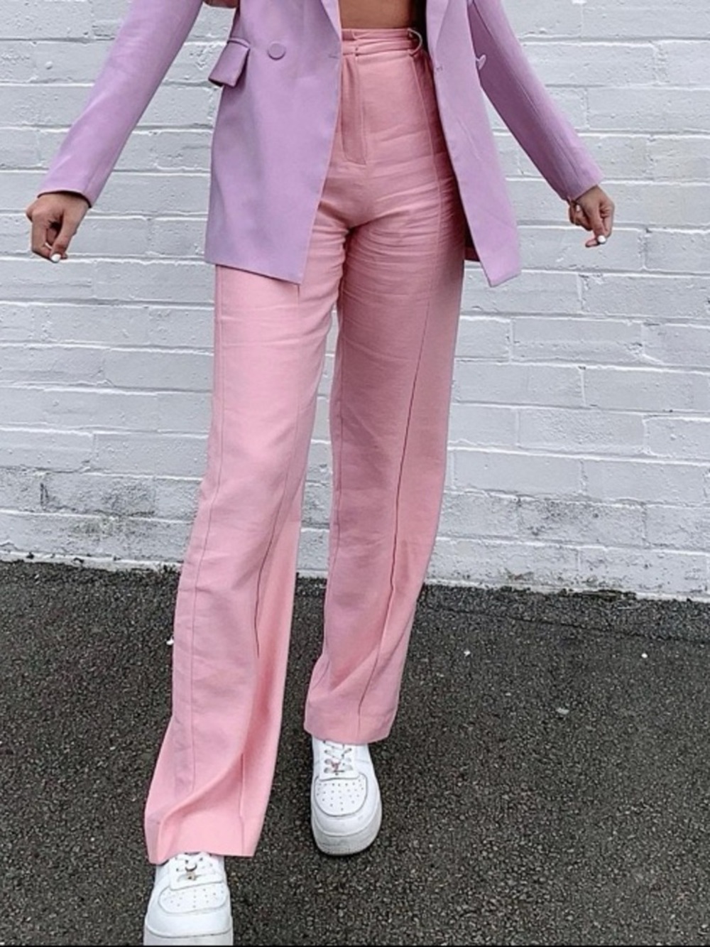 Princess Polly Kristyn Pink Wide Leg Dress Pants 4